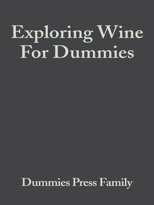 cover image of Exploring Wine For Dummies